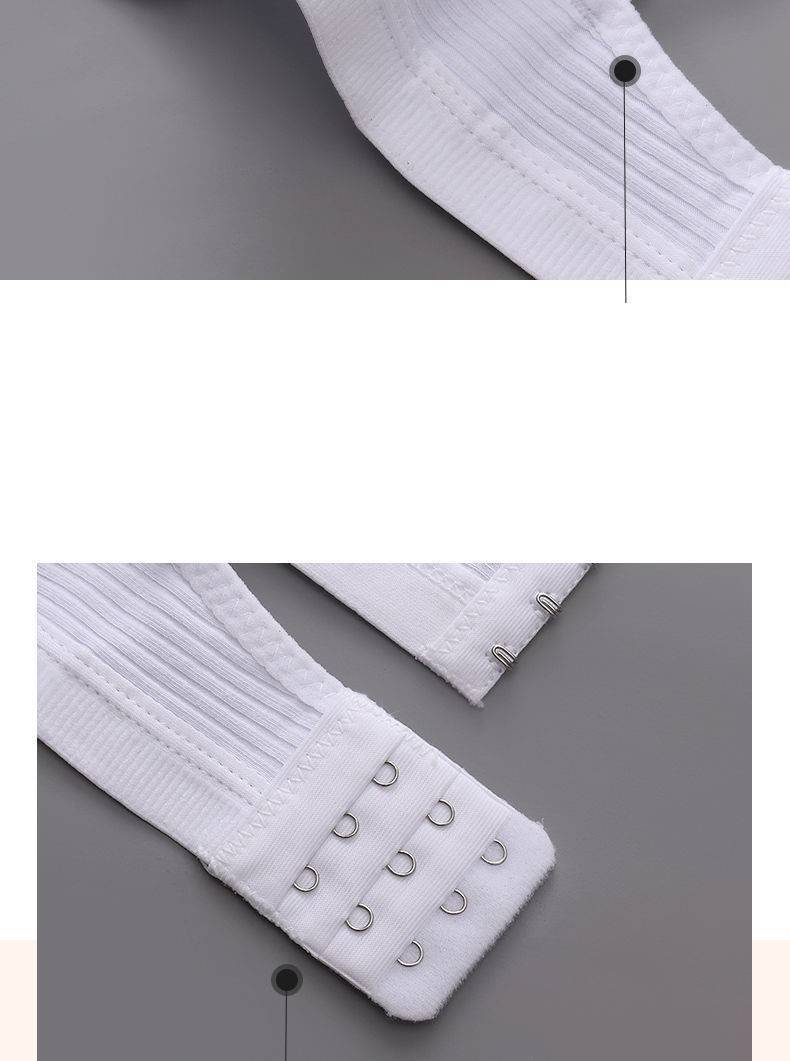 Cotton Bralette Seamless Bra - White