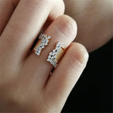 Wiredrawing 18k Gold Color Wide Ring