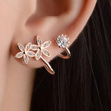 Crystal Flower Earings