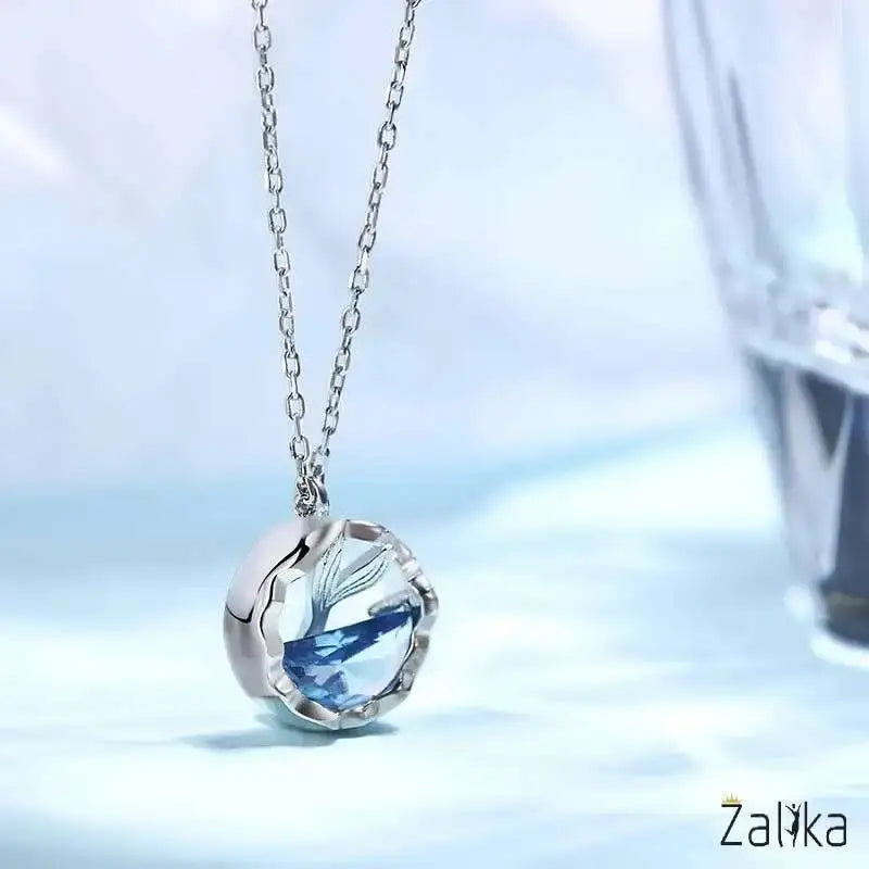 Ocean Mermaid Tears Clavicle Necklace