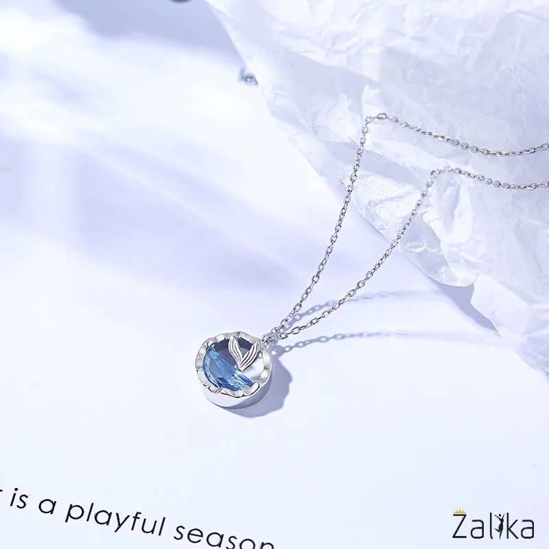 Ocean Mermaid Tears Clavicle Necklace