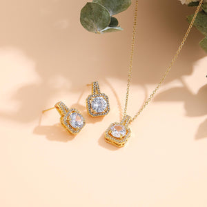 gold plated zircon set