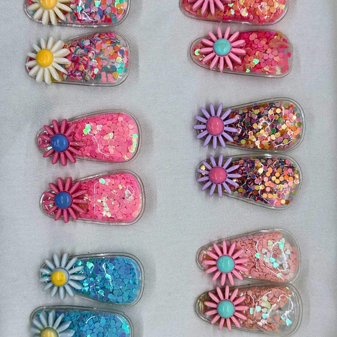 Heart Filled Hair Pin Pack of 2