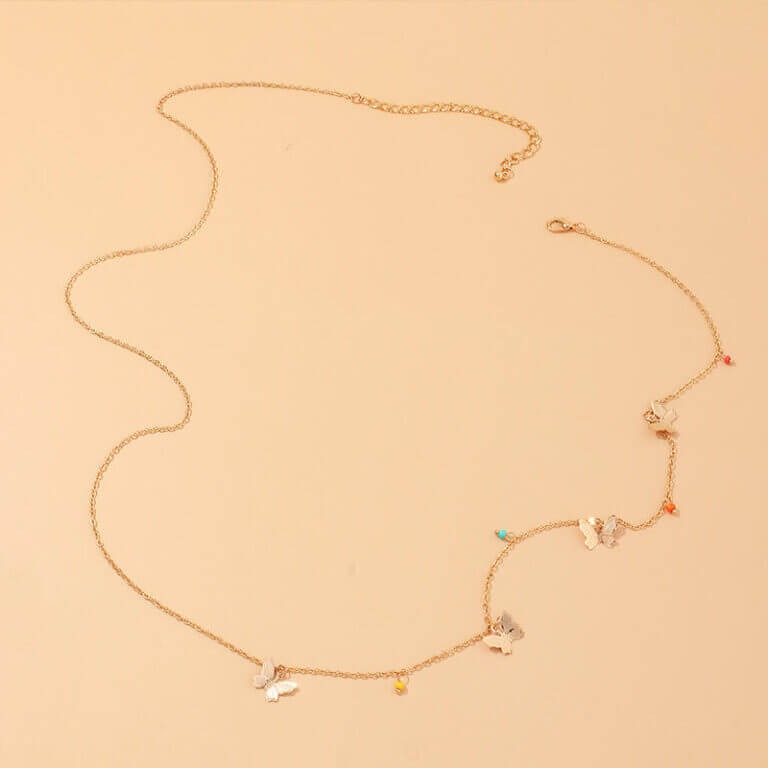 Gold Plated Butterfly Waist Chain