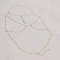 Shiny Rhinestone Tassel Bra Chain