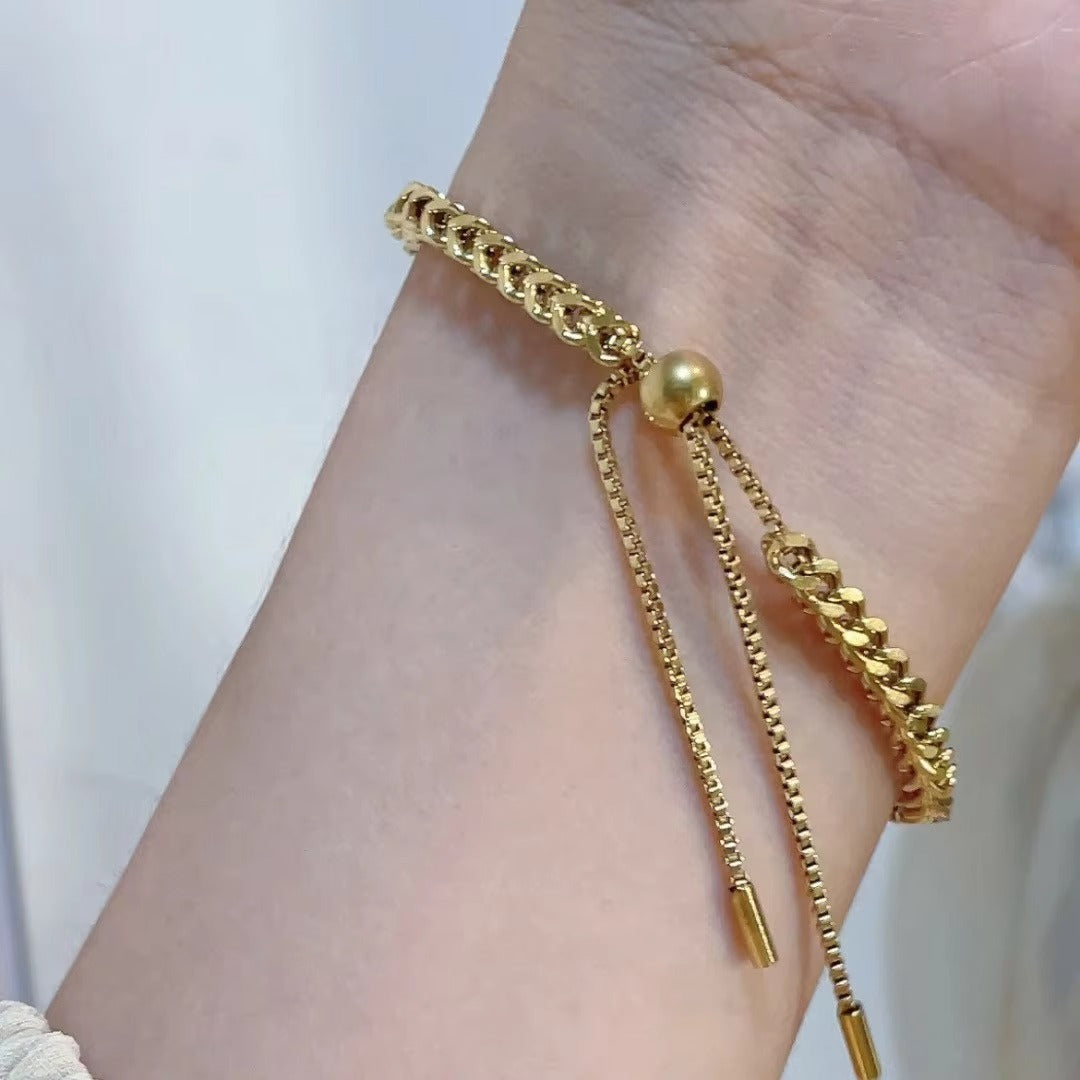 Titanium steel fasteners bracelet