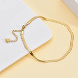 Steel Snake Bone Chain Anklet