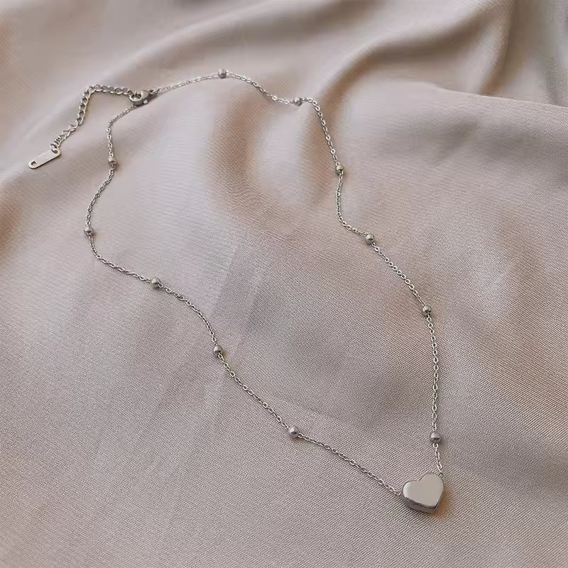 Heart Clavicle Chain Necklace