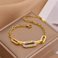 Gold Crystal Bracelet
