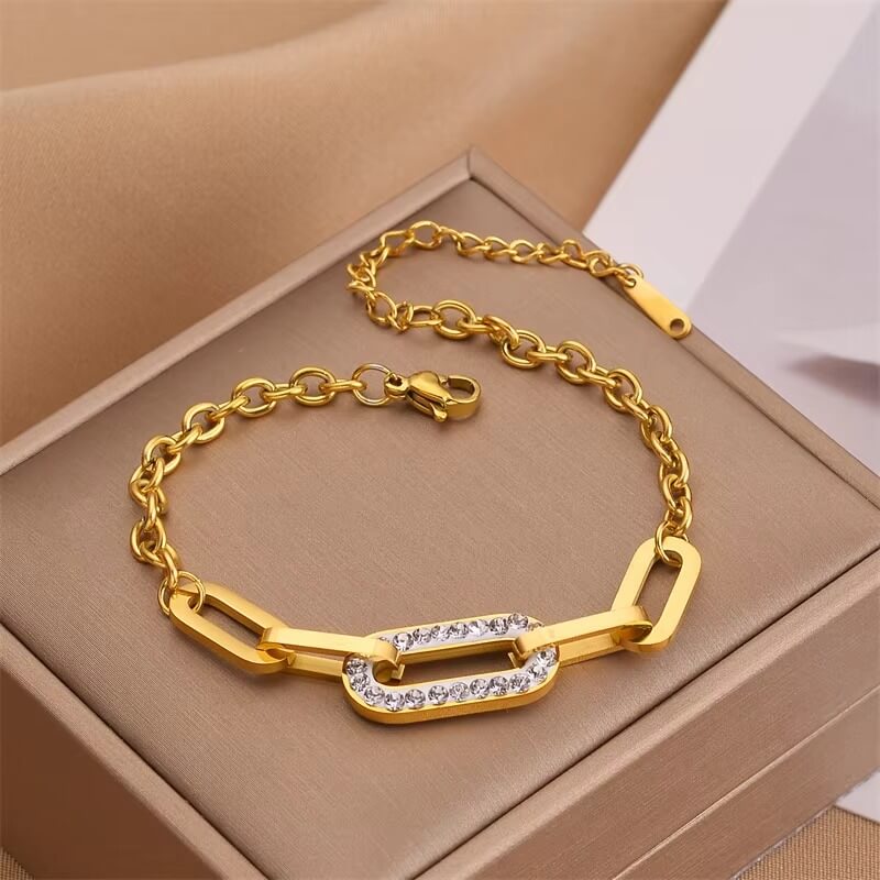 Gold Crystal Bracelet
