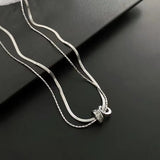 Multi Layer Stone Accent Necklace