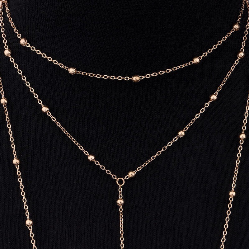 18K Bikini Bra Chain Body Jewelry