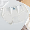 Heart seamless ice silk panty