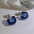 Geometric Hoops Acrylic Ear Studs