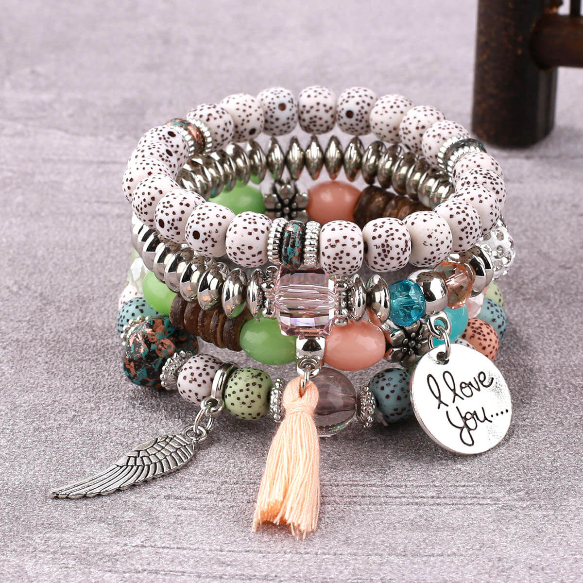 bohemian beads bracelet