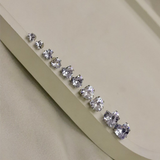 AAA Cubic Zirconia Heart Stud Earrings