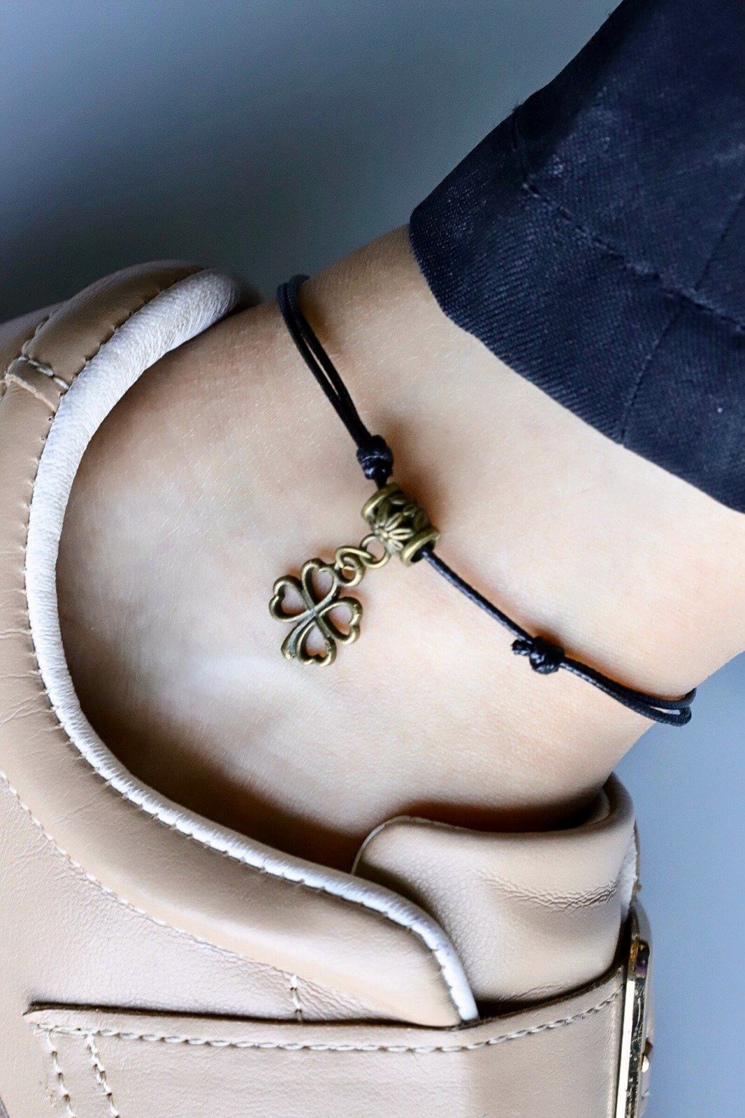 Lucky Charm Leaf Anklet