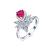red gemstone ring for valentine