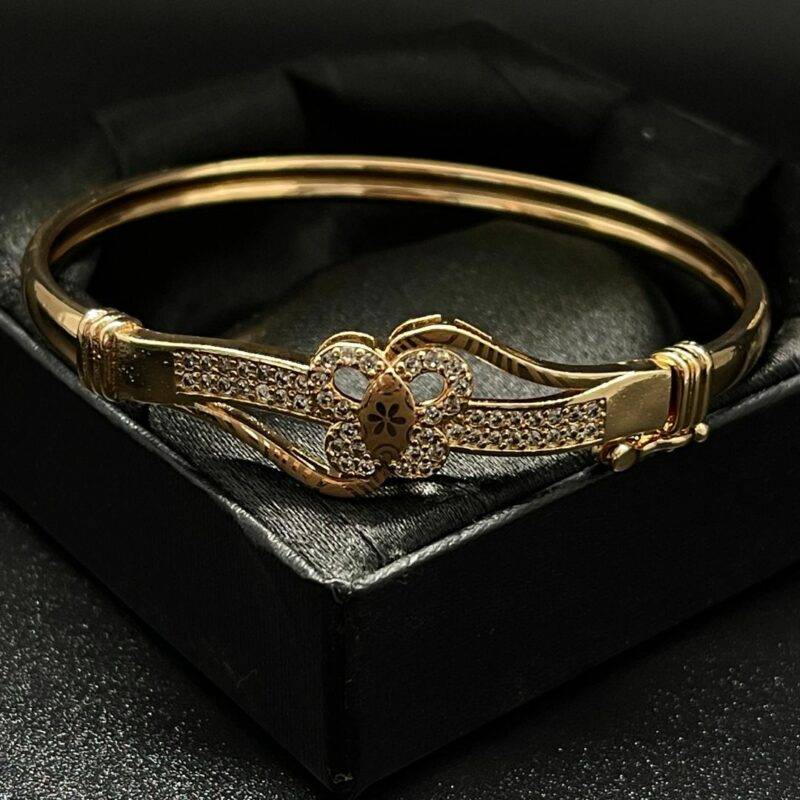 Crystal Butterfly 18k gold plated Bangle for girls