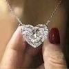 crystal heart shaped necklace
