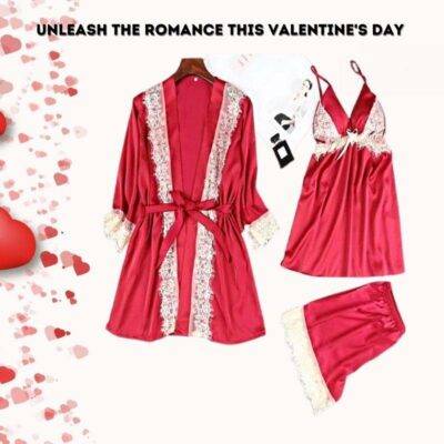 Honeymoon Women Robe and Lingerie Set - Buy Honeymoon Women Robe and  Lingerie Set Online at Best Prices in India