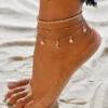 Multi layer Star Moon Anklet for girls