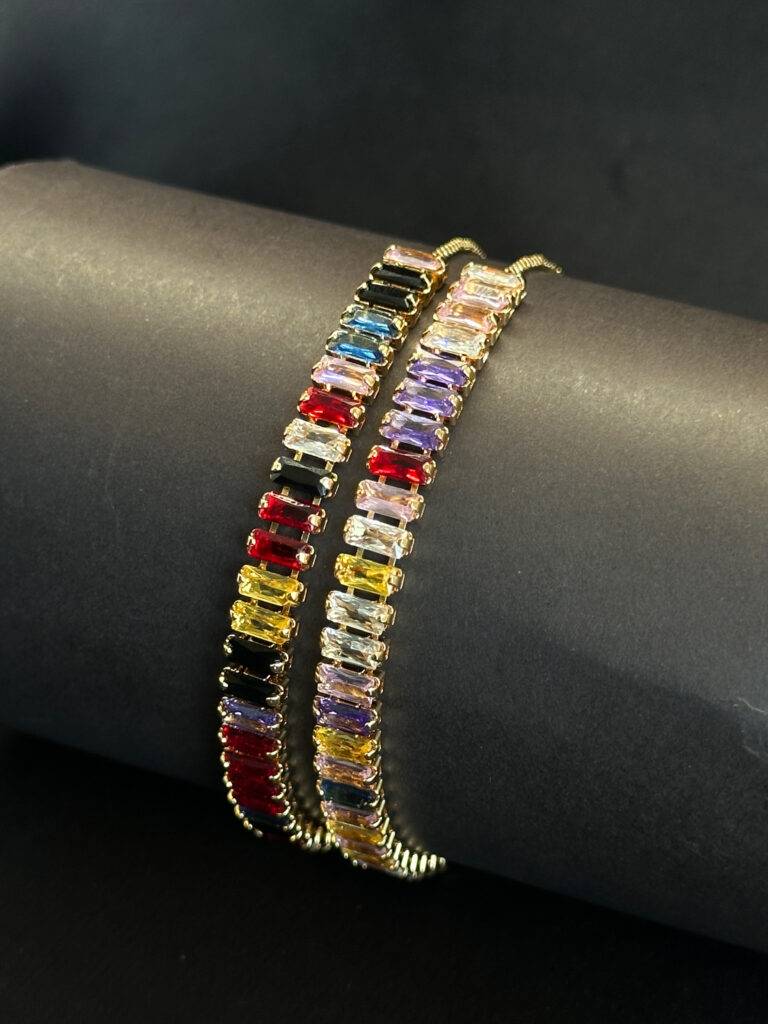 multi colored gem bracelat 