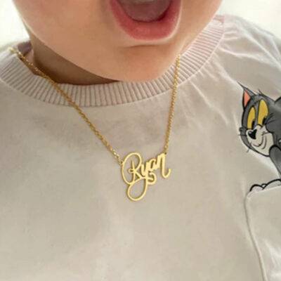High Quality Baby Kids Custom Name Necklace