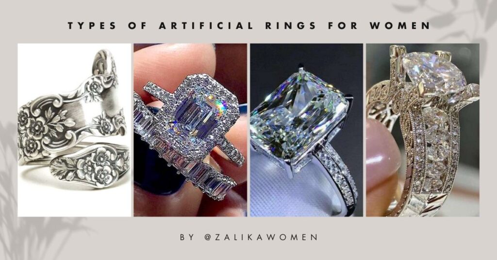 type of artificial rings for women