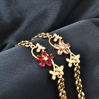 Ruby Thick Chain Bracelet
