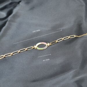 Elsa Gold Plated Chain Bracelet for ladies