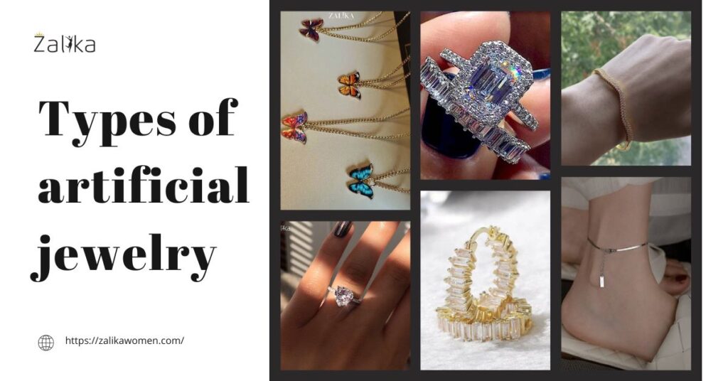 Types of artificial jewelry